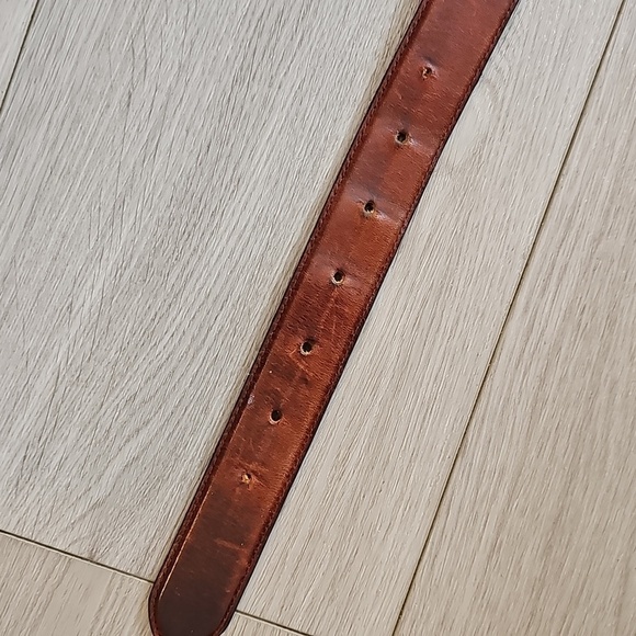 Genuine Leather Western Belt with Edged Stitch Detailing - Picture 8 of 14